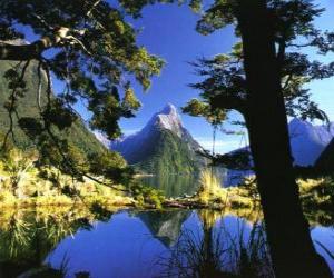yapboz Te Wahipounamu - Güney Batı Yeni Zelanda.